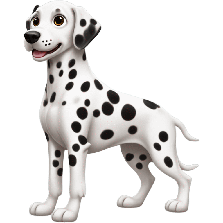 Dalmatian valentine emoji