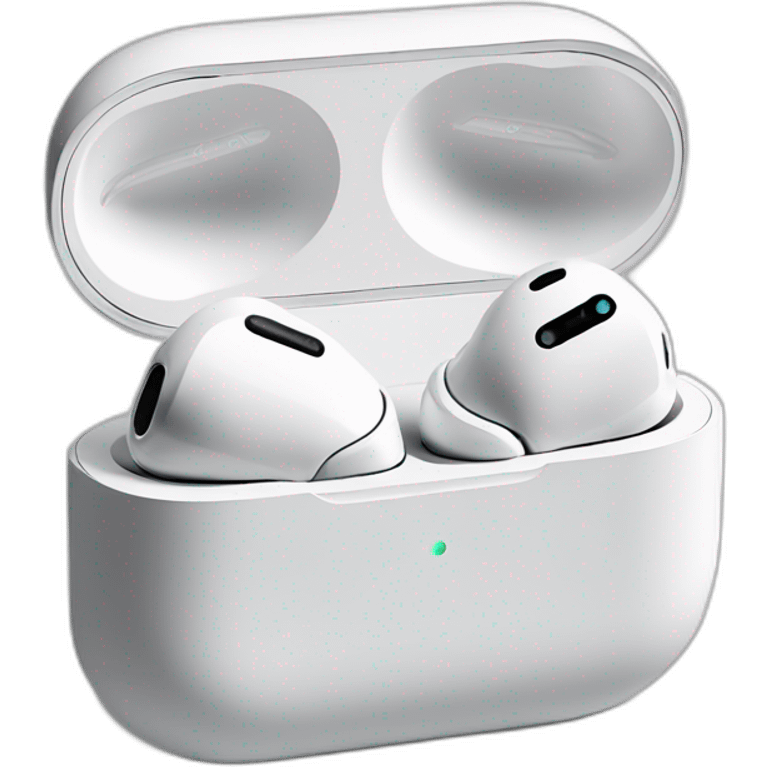 An AirPods Pro with case emoji