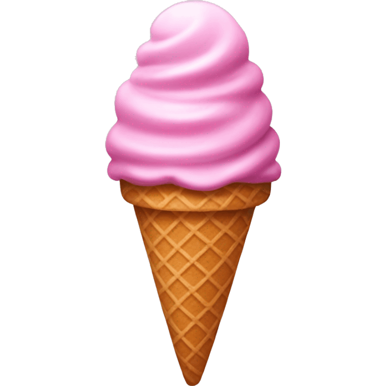 Pink ice cream cone  emoji