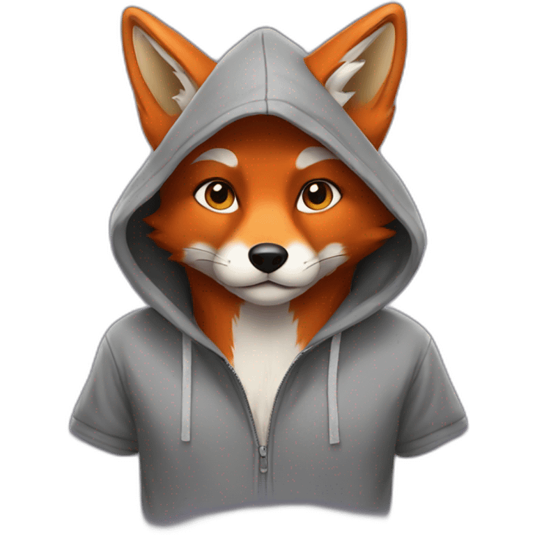 Fox in hoodie emoji