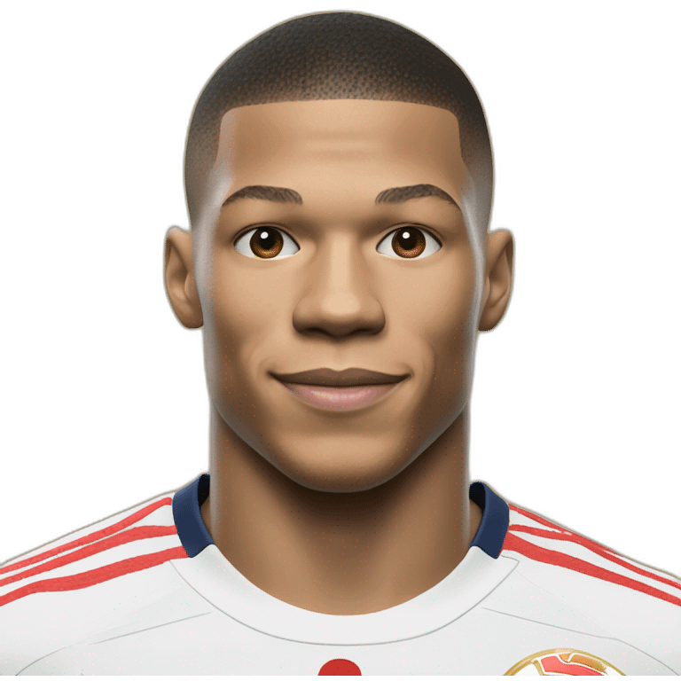 Mbappé tient le ballon en or emoji