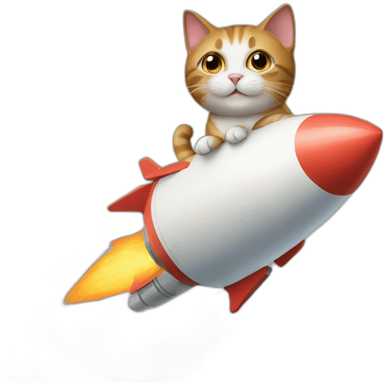 cat on a rocket emoji