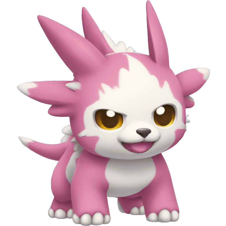 cute kawaii cool Digimon-Fakemon-animal full body emoji