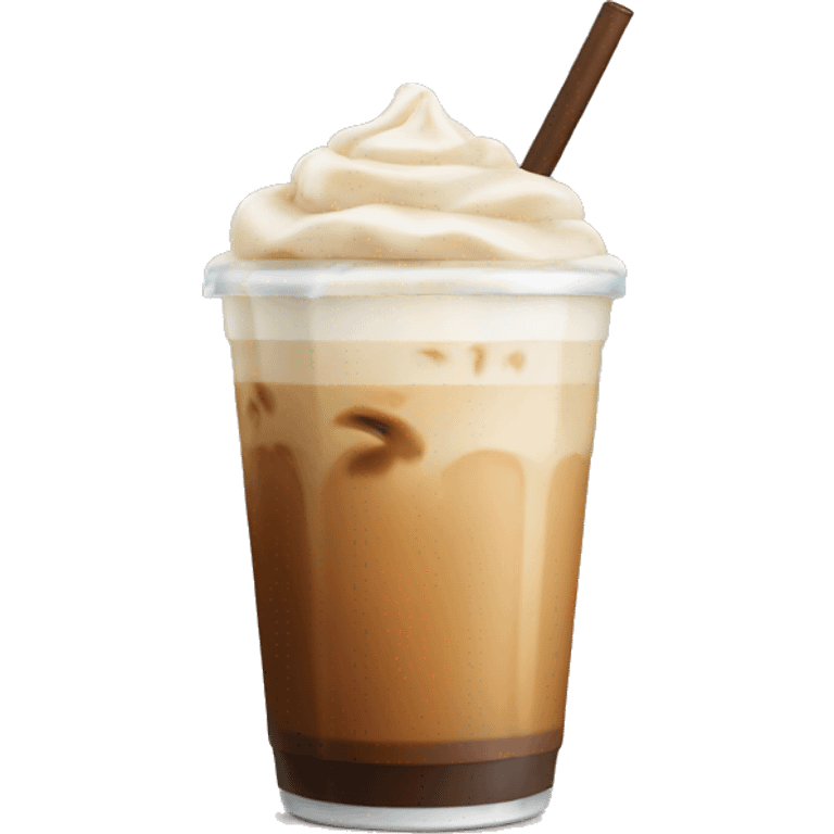 Iced latte  emoji