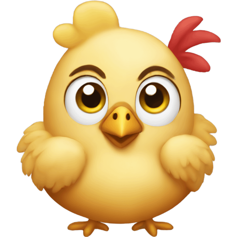 Chicken that is a princess  emoji