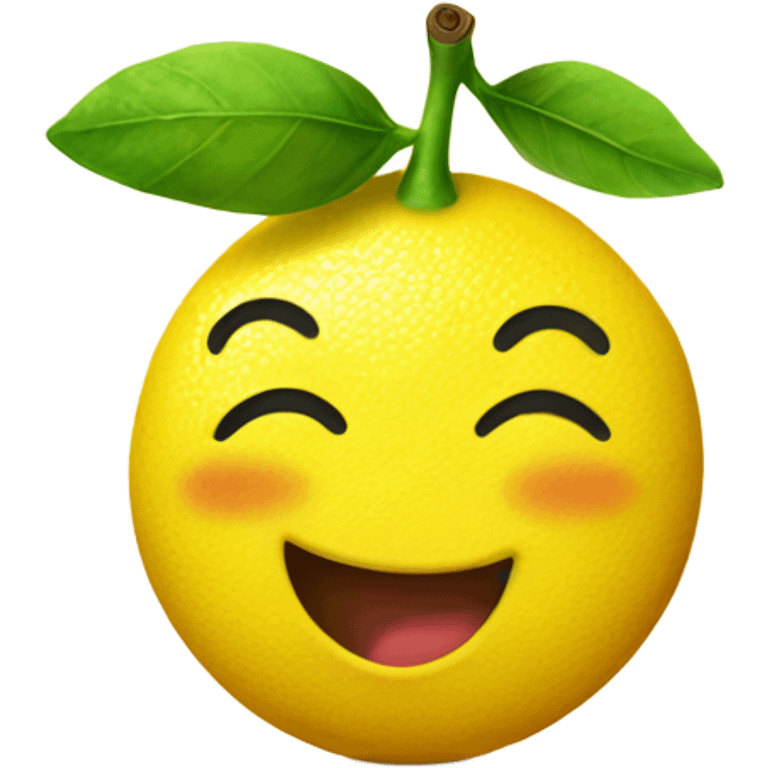 happy lemon emoji