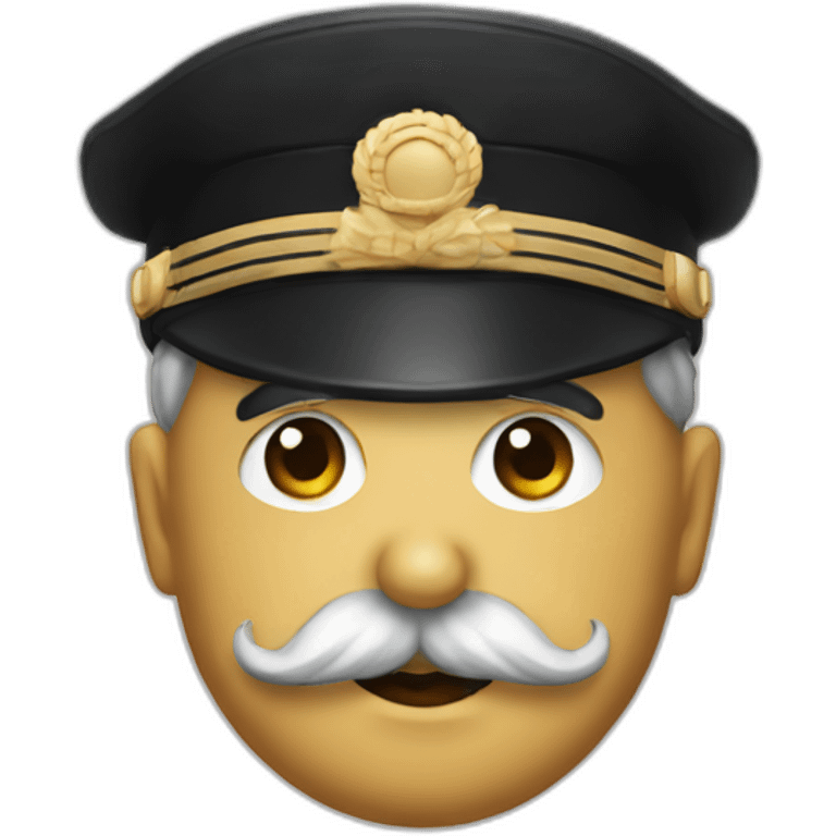 dictator with charlie chaplin mustache emoji