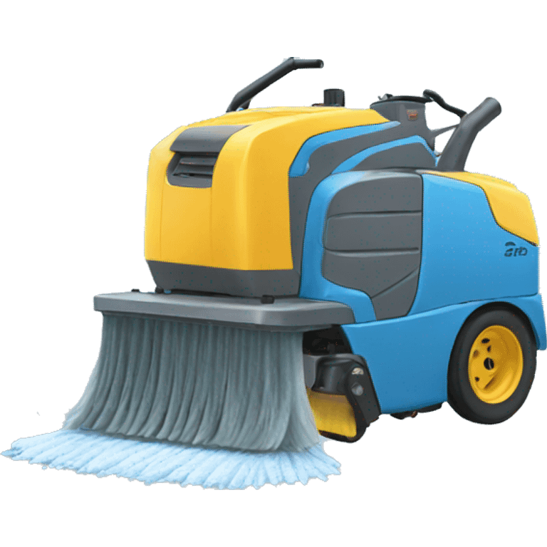 Ice sweeping machine emoji