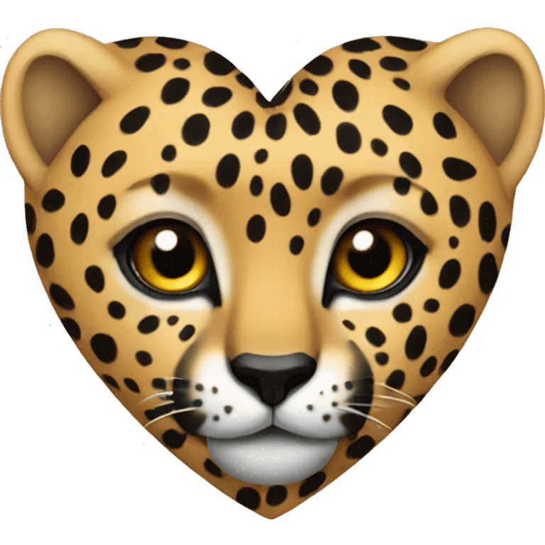 cheetah heart emoji