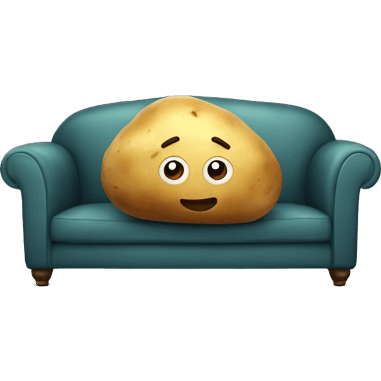 potato laying on a sofa emoji