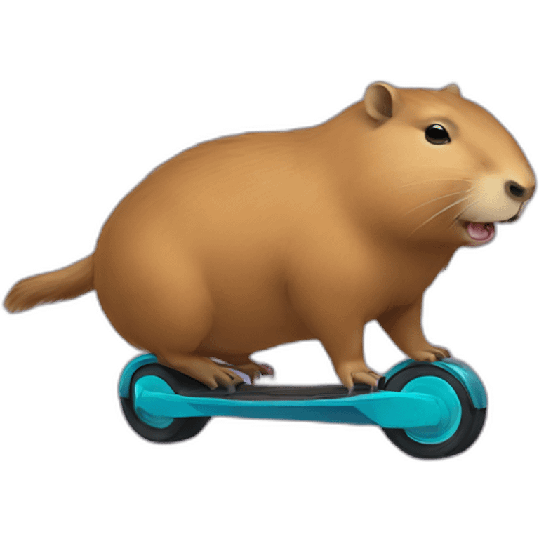 capybara on a onewheel$ emoji