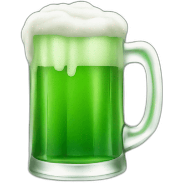 A green beer emoji