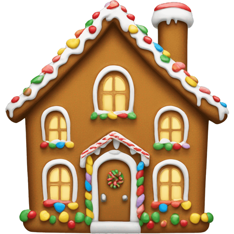 Gingerbread house emoji