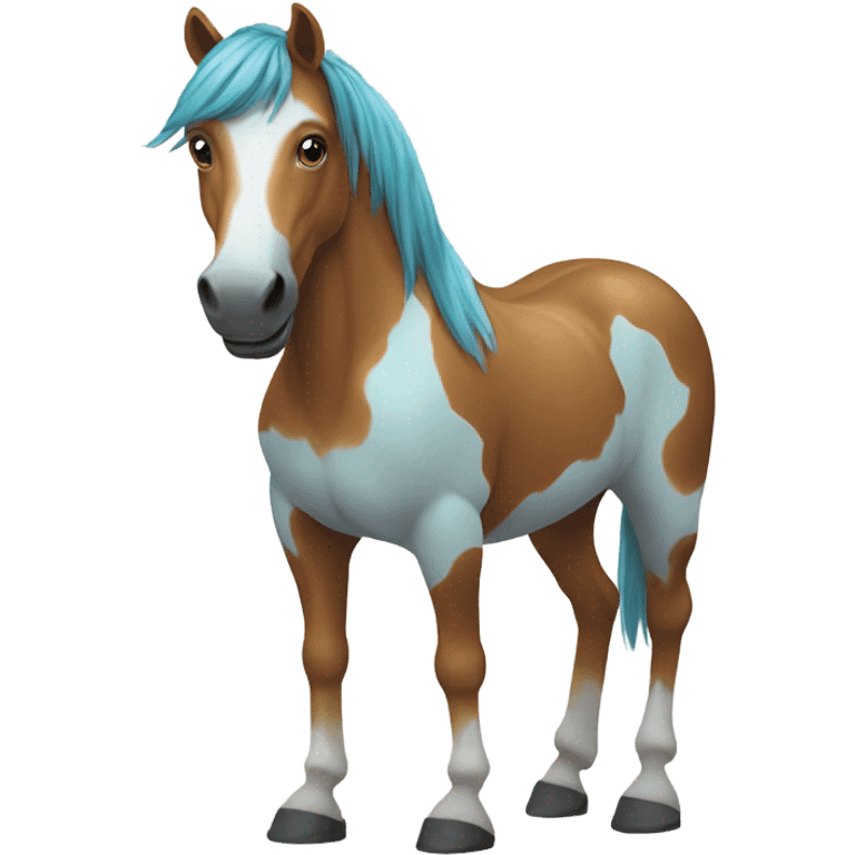 horse with painted toes emoji