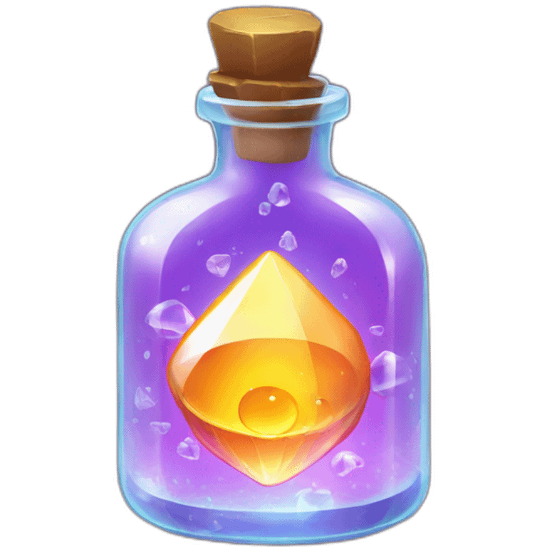 magic potion in a crystal bottle emoji