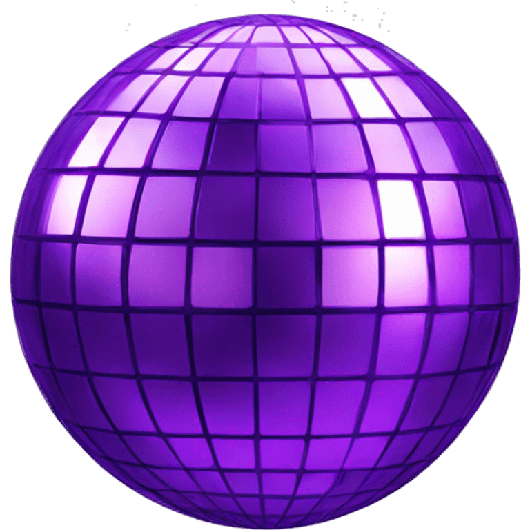 Funky purple disco ball  emoji