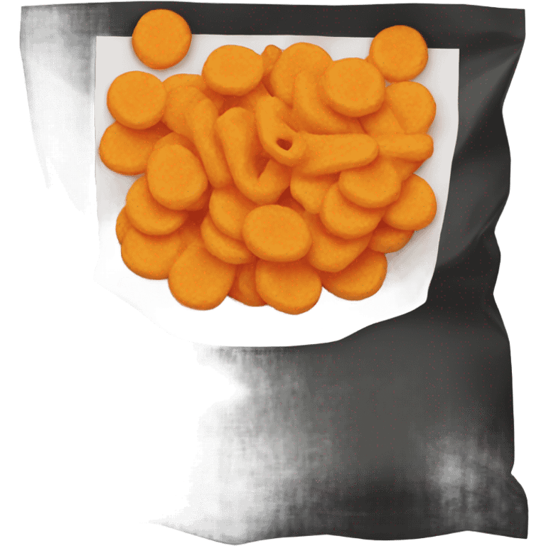 Snaks bag black orange emoji