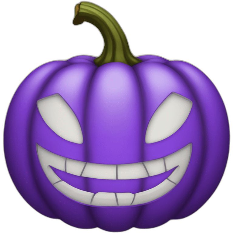 Purple pumpkin emoji