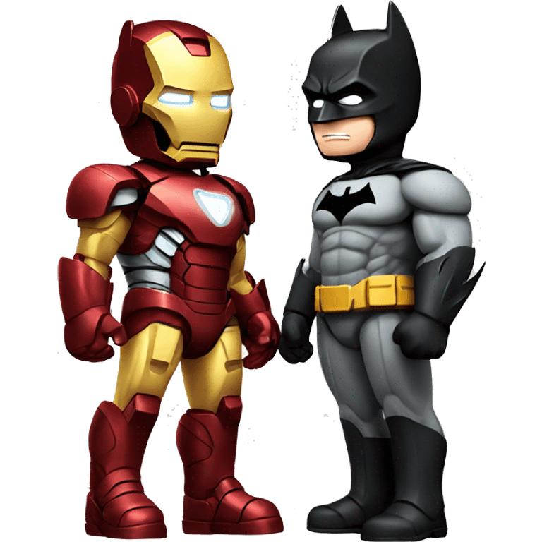 Ironman and Batman are friends emoji