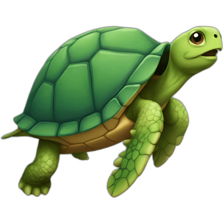 Une tortue emoji