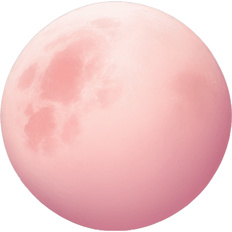 Light pink pink moon emoji