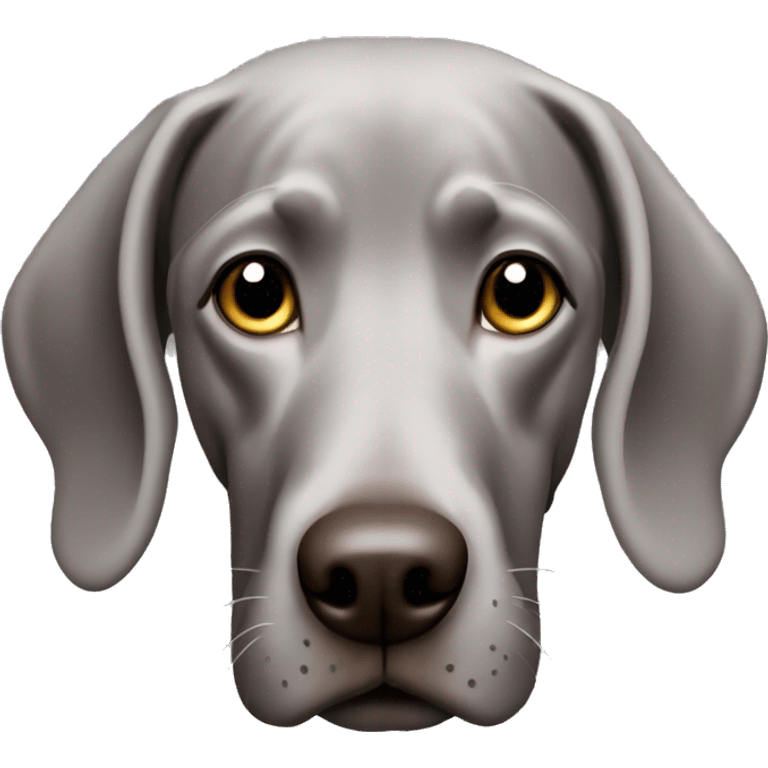 Weimaraner head emoji