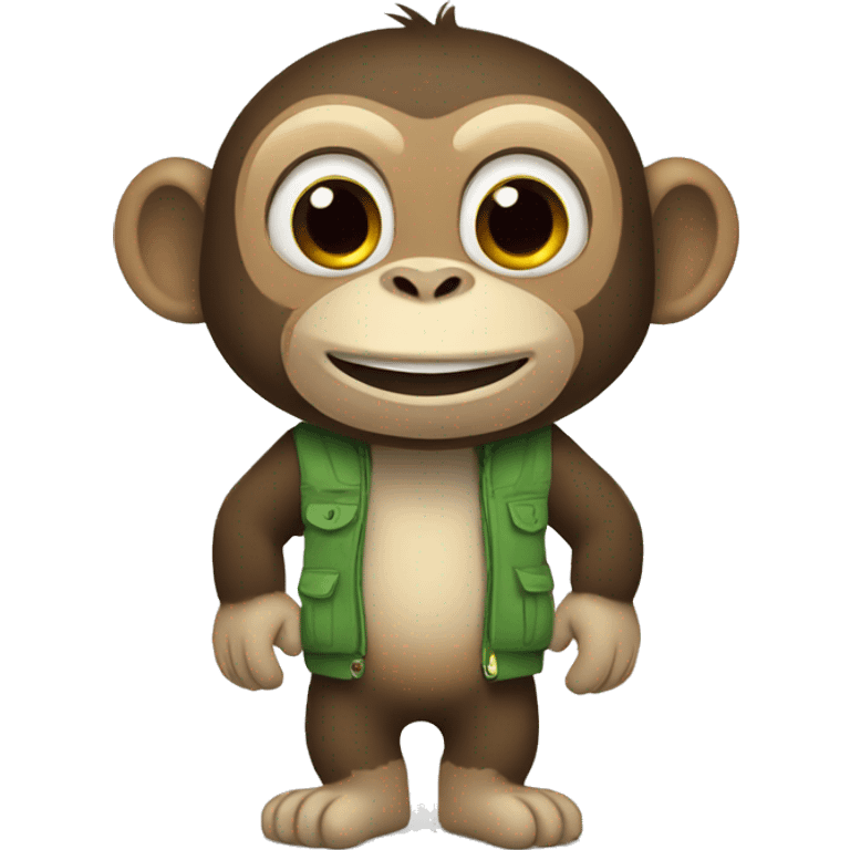 Monkey wearing crocs emoji