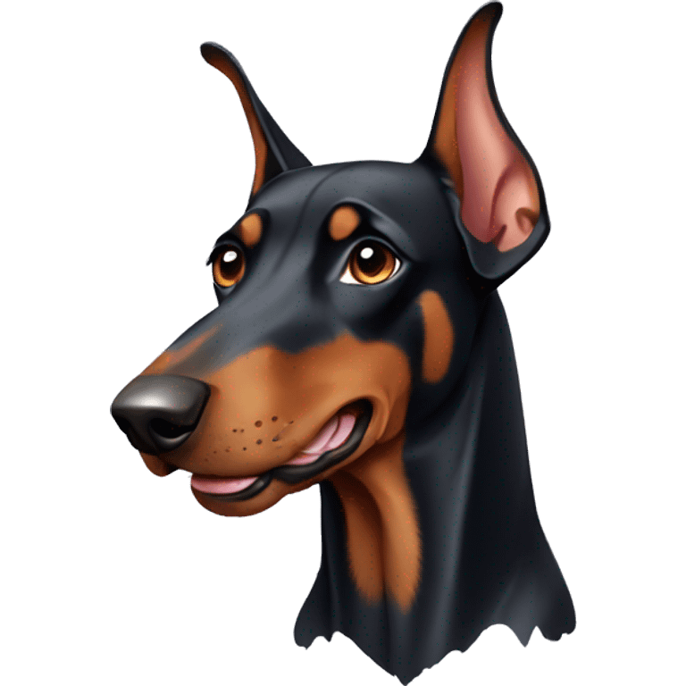 Doberman dog emoji