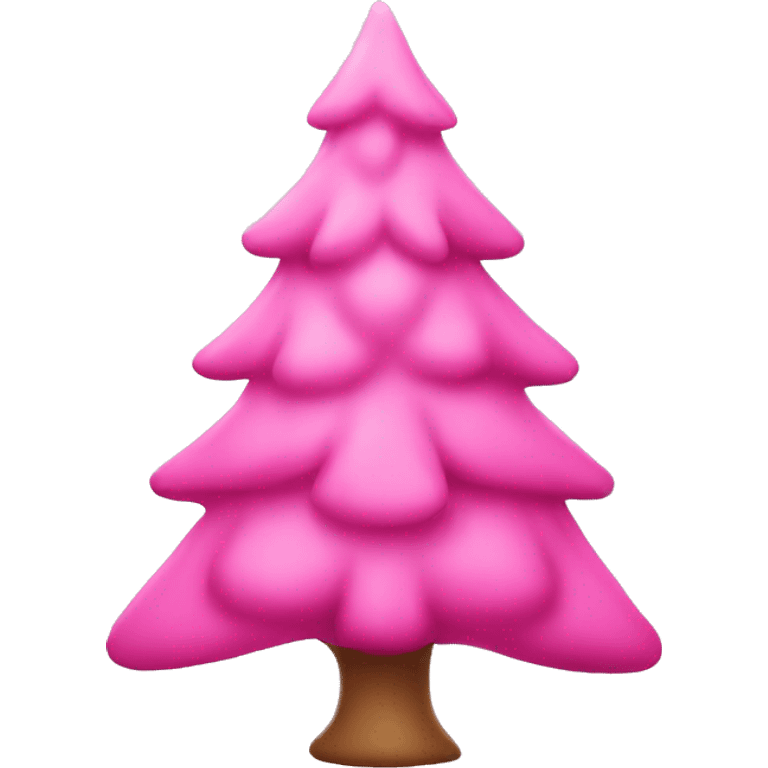 Pink Christmas tree  emoji