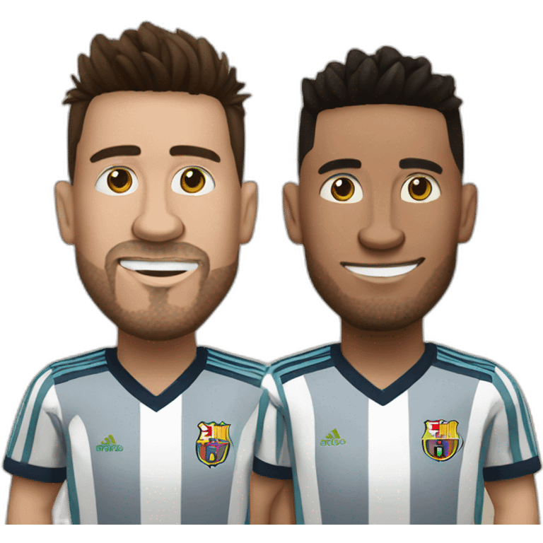 Ronaldo frappe messi emoji