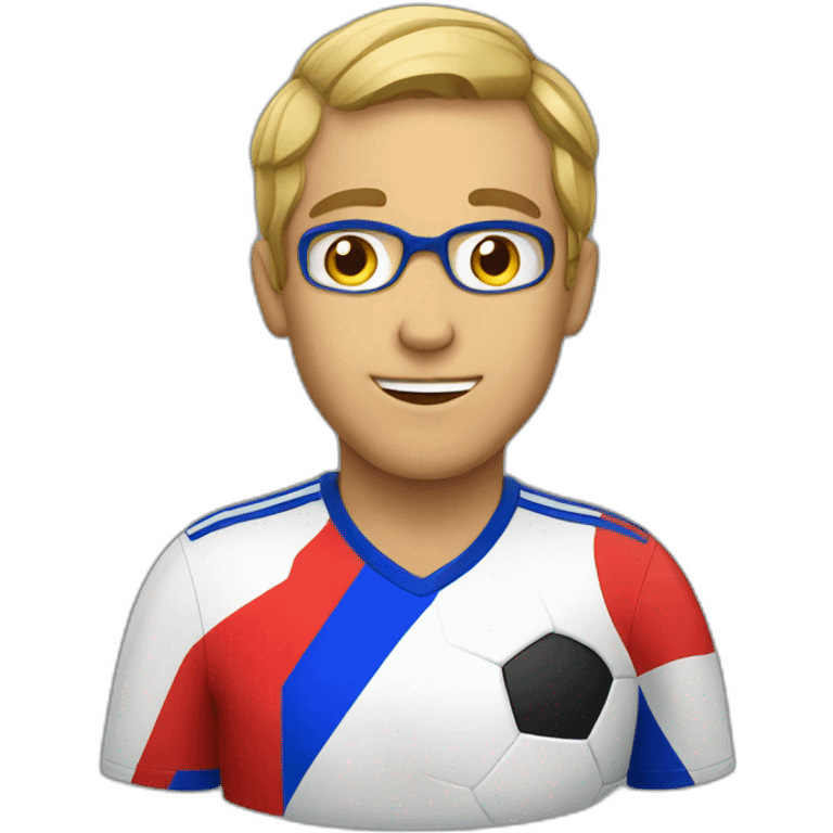 French soccer supporter emoji