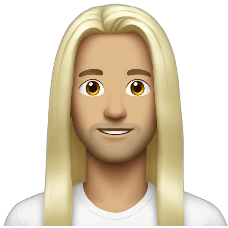 Sasha - men - white - long hair emoji