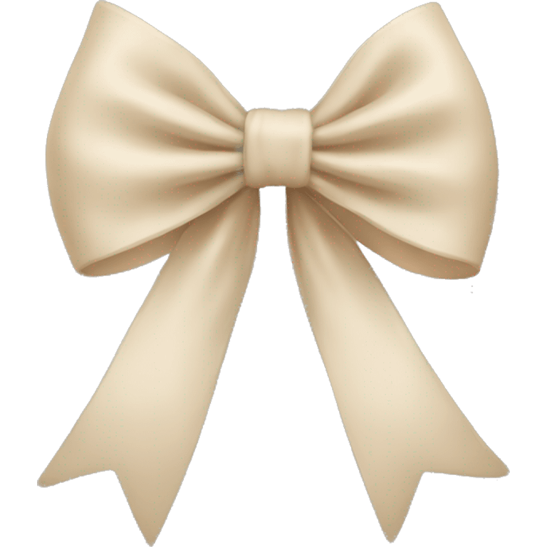 Light beige bow emoji