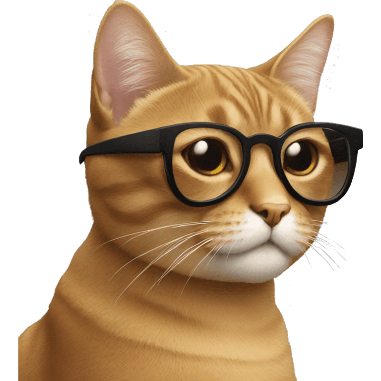 Gato con gafas emoji