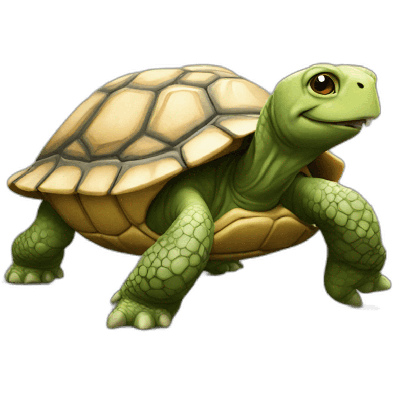 chat sur une tortue emoji