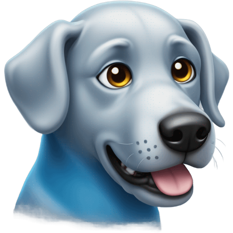 Blue dog  emoji