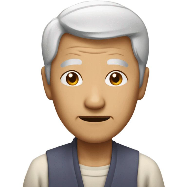 An old Asian person  emoji