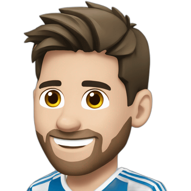 happy leonel messi emoji