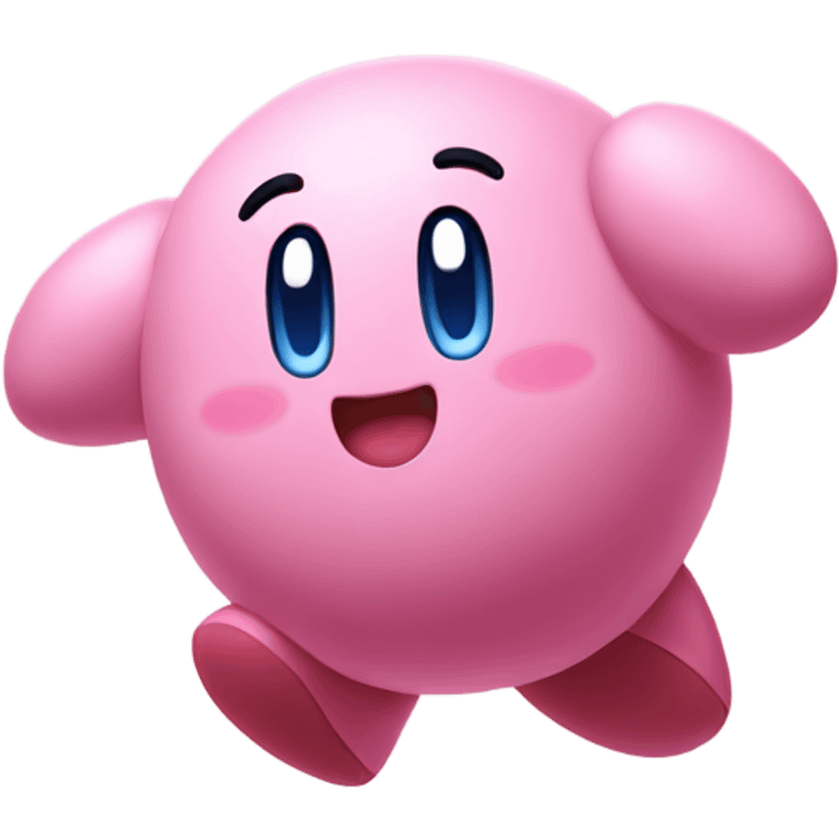 Kirby jumping  emoji