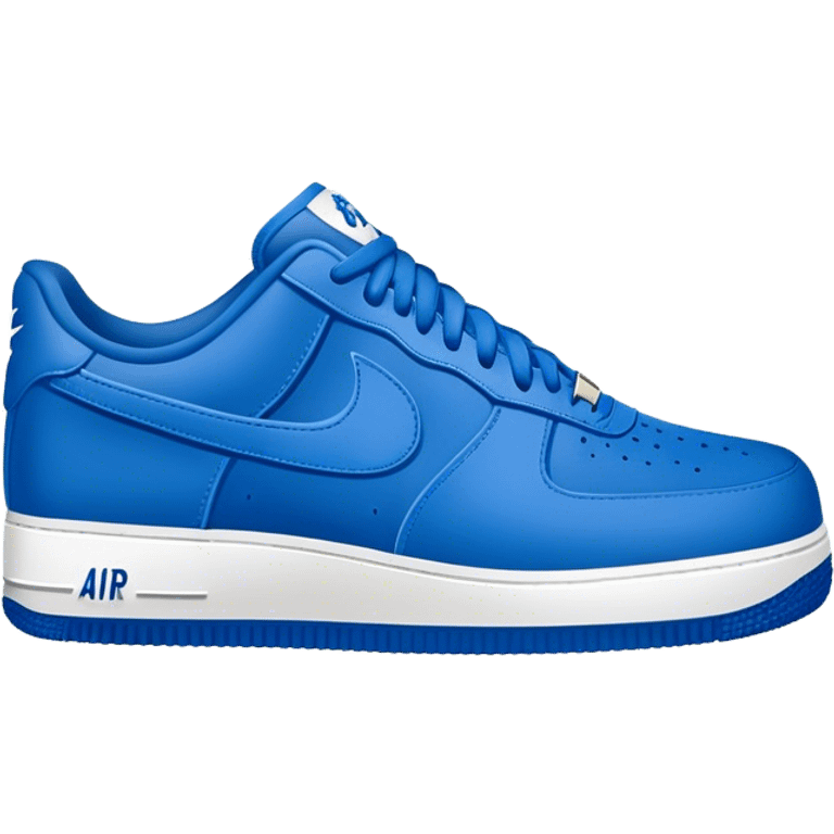 Air force 1s with Crip gang signs  emoji