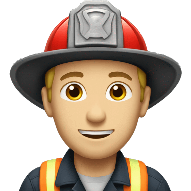 Caucasian firefighter emoji