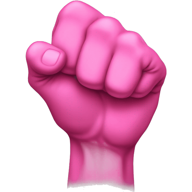 a hand in a fist, but the pink is still out emoji