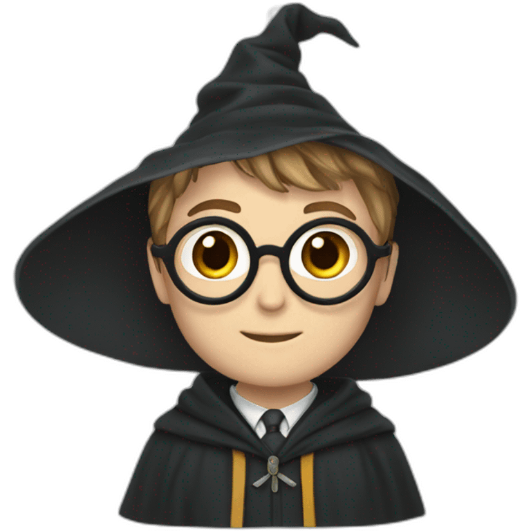 Harry Potter avec son balaie  emoji