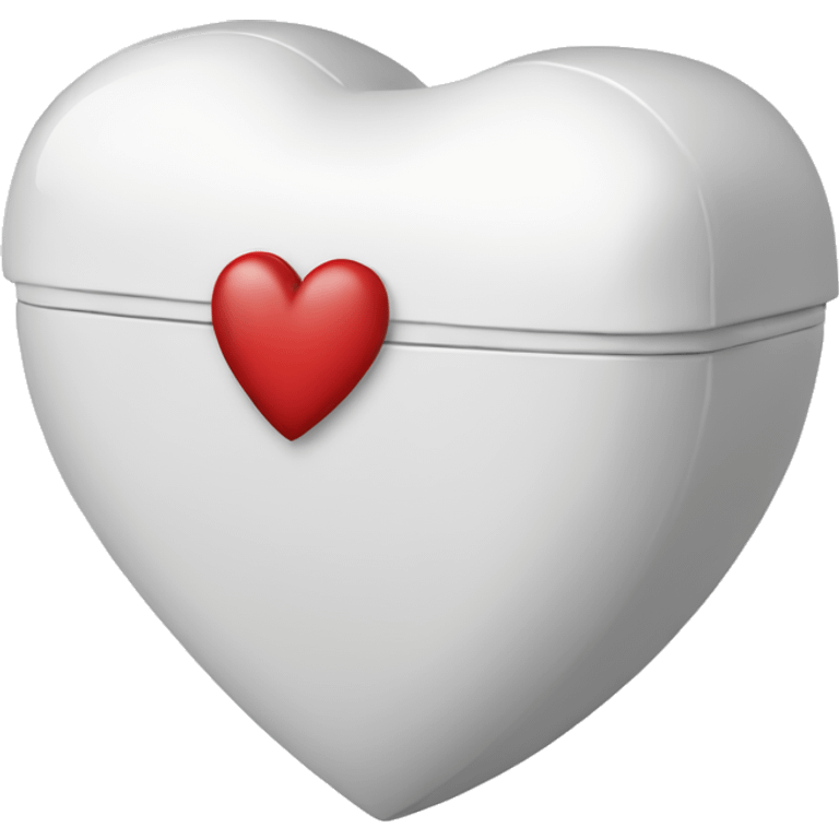 Heart shaped white box emoji