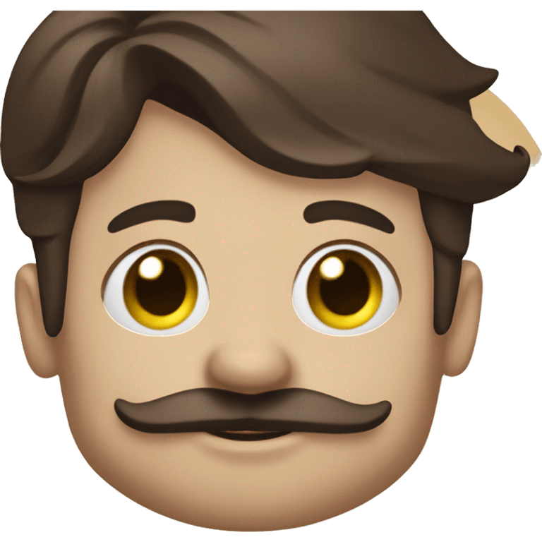 cute brunette vancouver Canucks fan with moustache  emoji