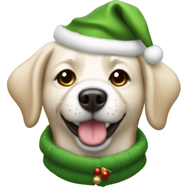 christmas dog emoji