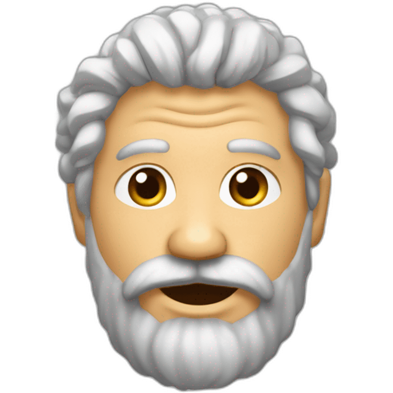 Un métisse avec des cheveux crépus une petite barbe en forme de bouc emoji