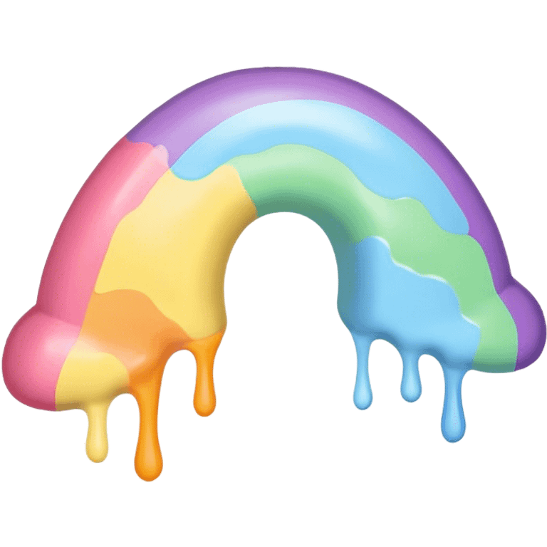 rainbow melted pastel emoji