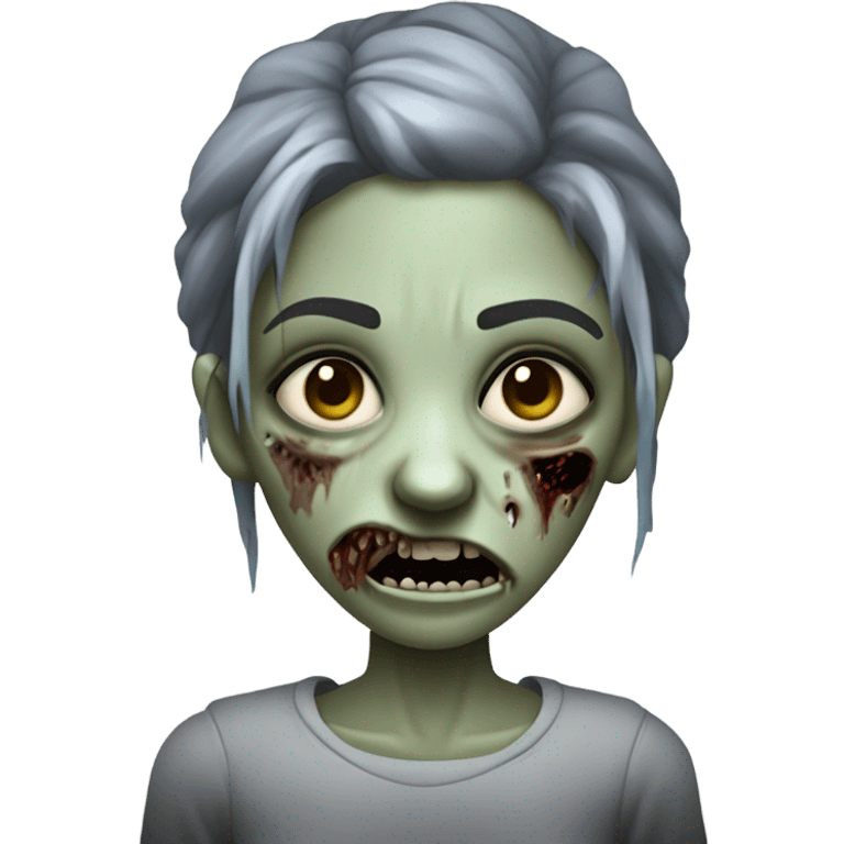 Sick zombie women emoji