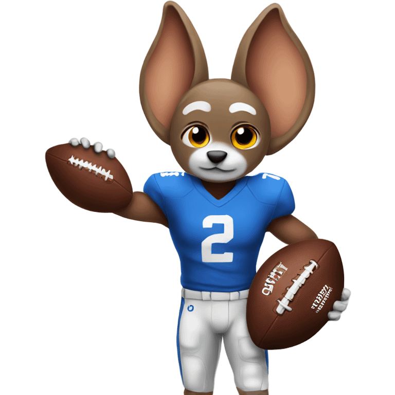 Football with big ears emoji